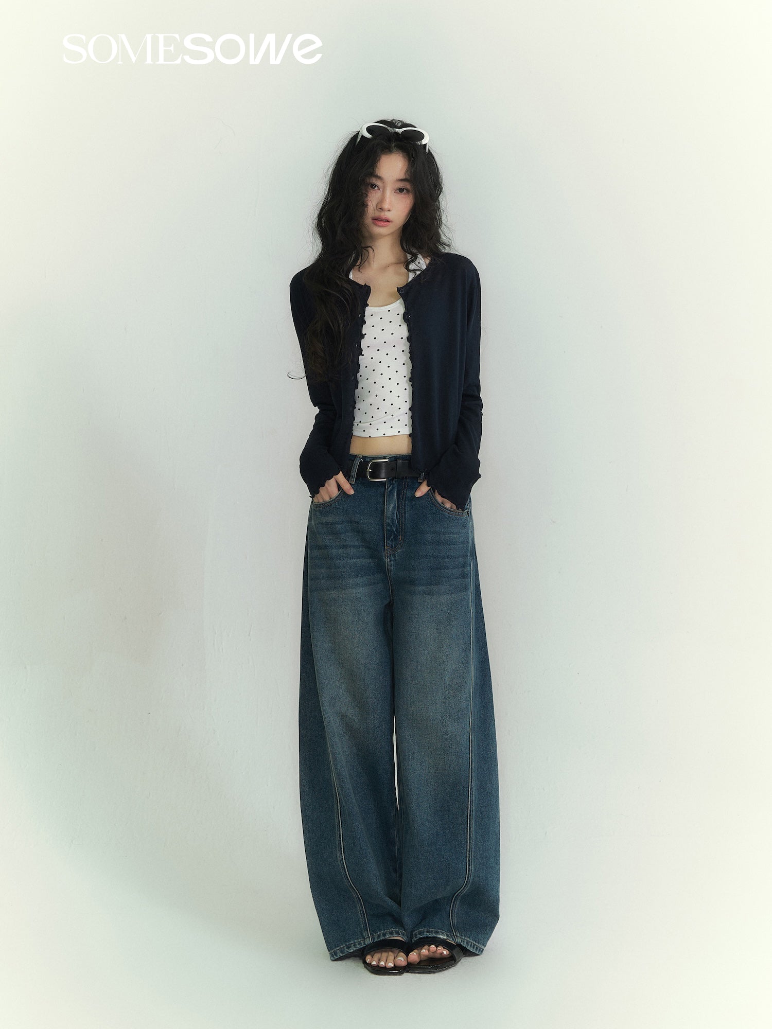 SOMESOWE S2609073 Cotton ultra-thin cardigan