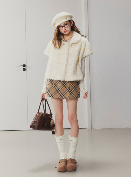 OTEBANBASS Ote260917 Capelet Faux Shearling Vest