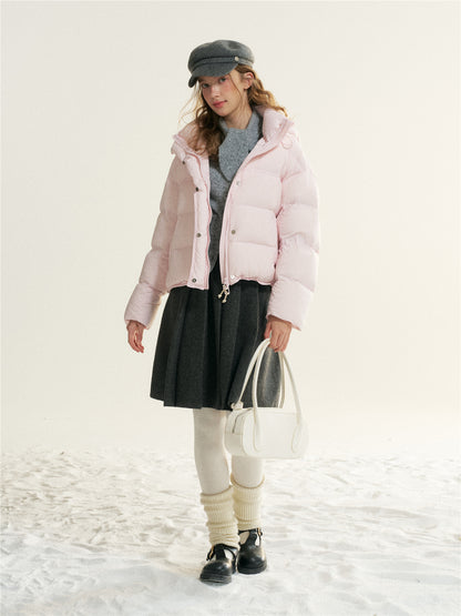 16DEWS 16D25523 Duck down hooded down jacket