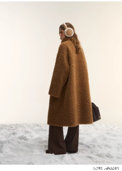 AsGony ASG25560 double-sided long sherpa coat(2color)