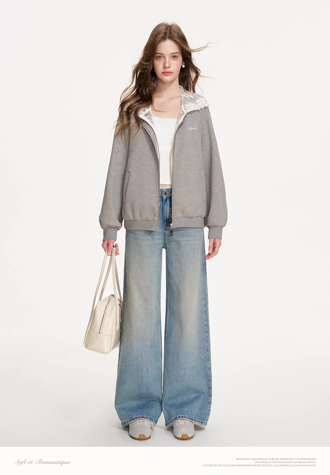 Kroche KVA7009 Zipper sweatshirt jacket