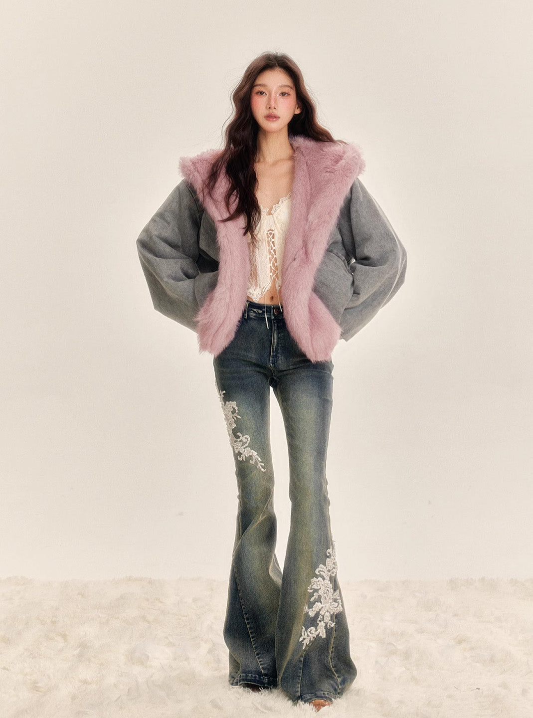 Tut tuto Double sided warm fur jacket
