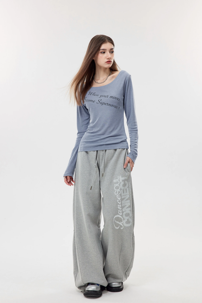 Nova Street Ice Silk One Shoulder Tee (3color)