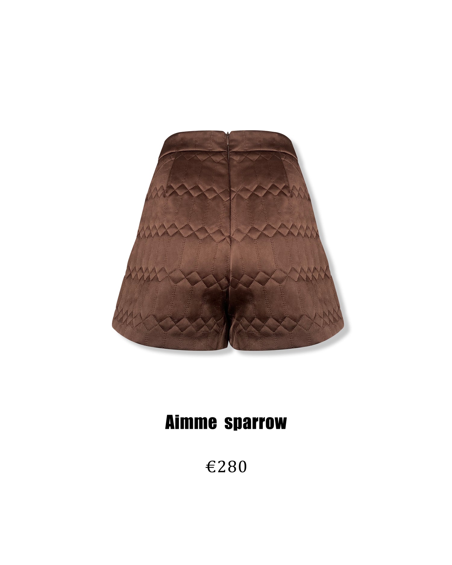 Aimme Sparrow 9059/9056 Neo-Chinese embroidered down jacket+brown shorts