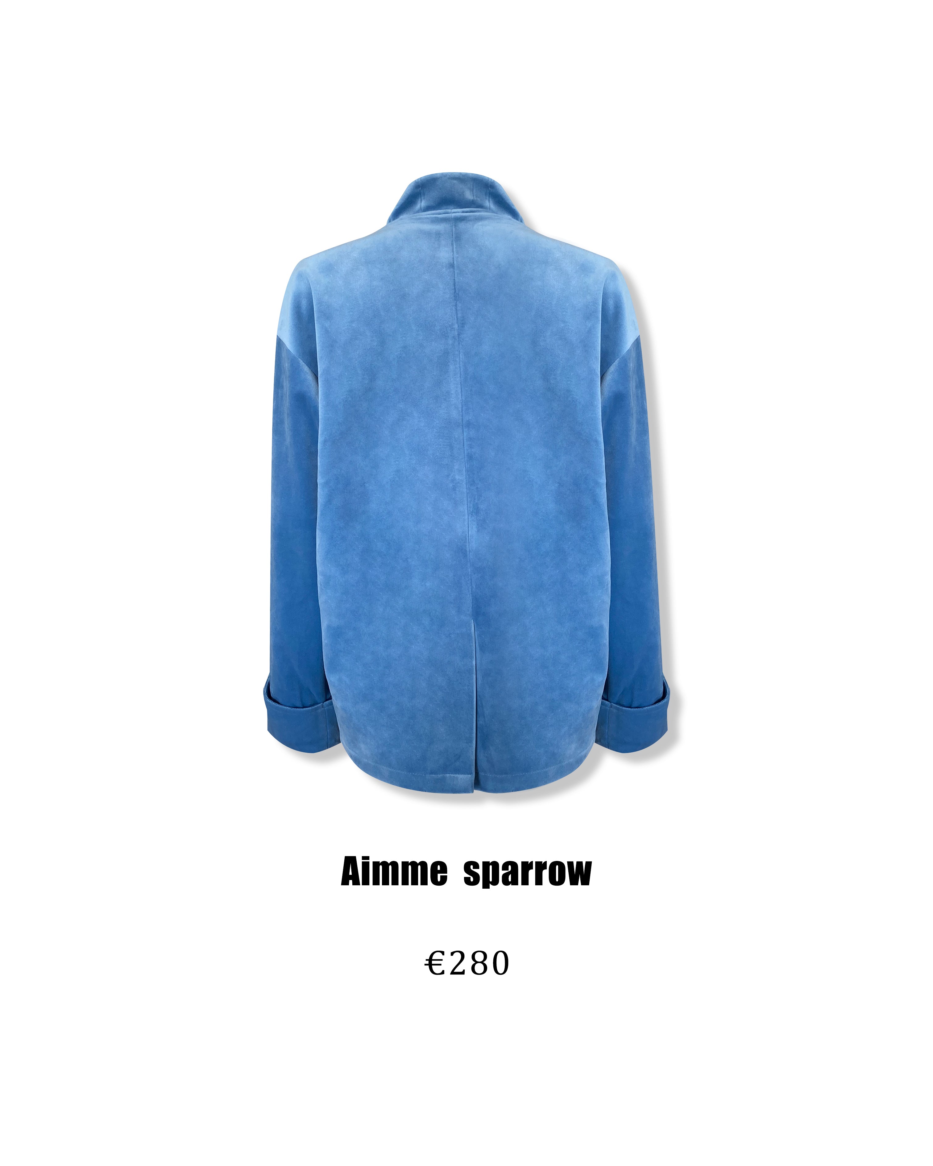 Aimme Sparrow 9077 Neo-Chinese blue velvet jacket