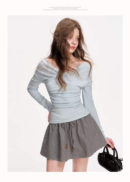 Kroche KE8047 Cross neck off shoulder top