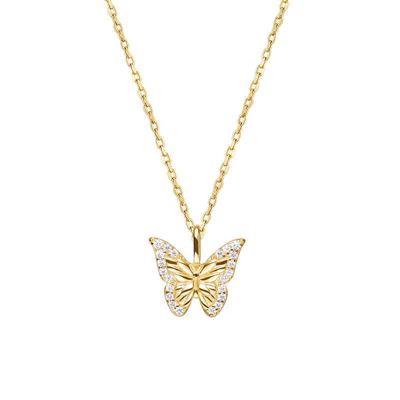 ARSIS Lucky symbol butterfly necklace