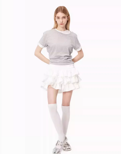 ANN ANDELMAN Cake Mini Skirt(2color)