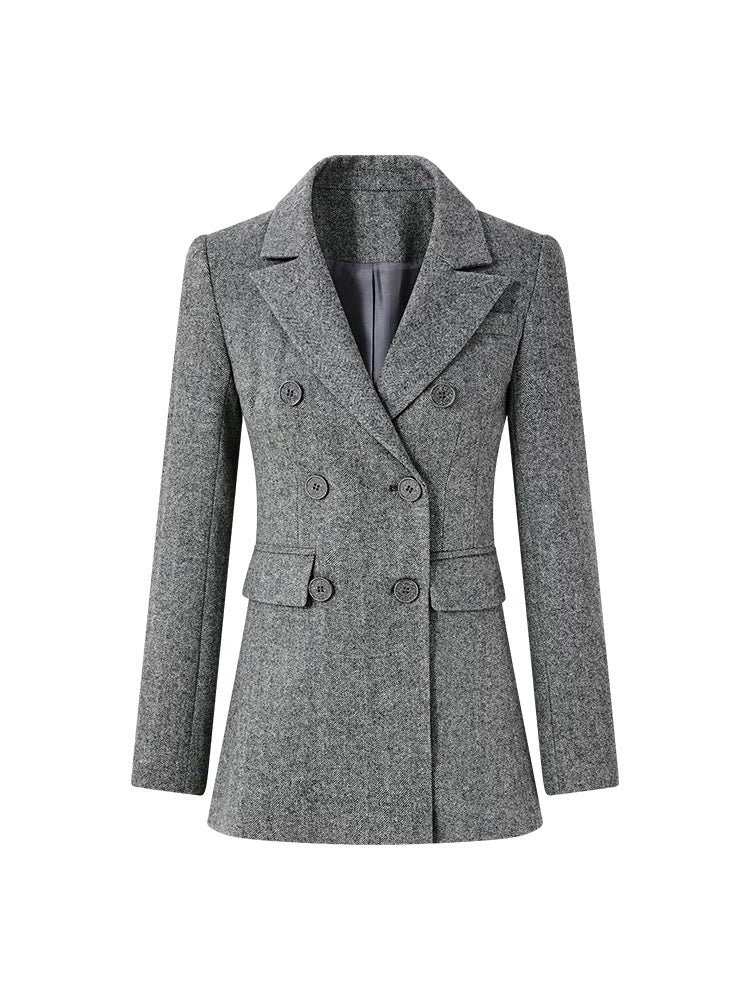 FINDYAWINGS Grey  Lady Suit Coat