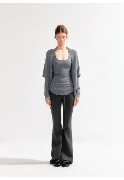 YZZI HE Knitted Flared Yoga Pants(4color)