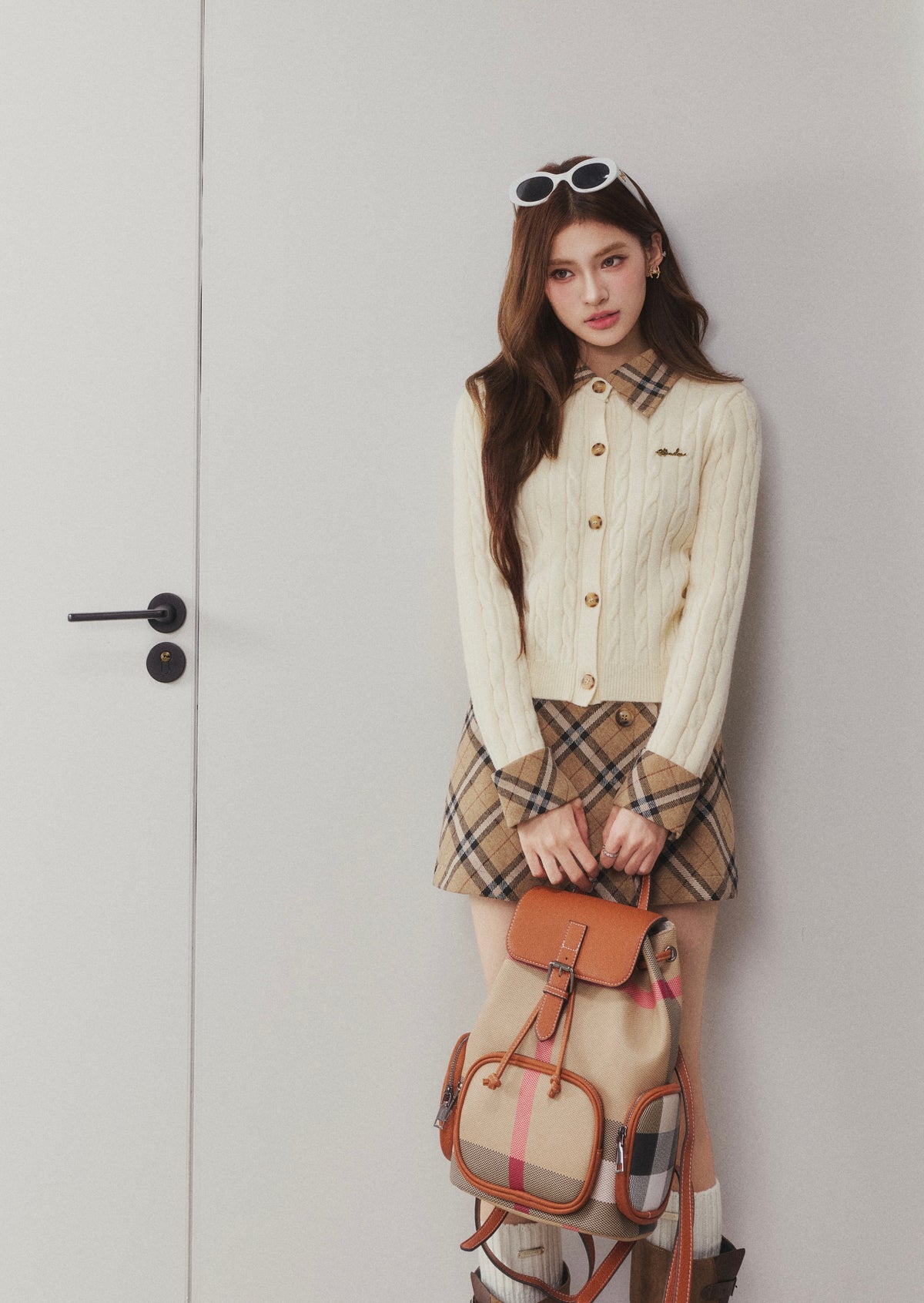 OTEBANBASS Ote260904 Cable Knit Argyle Sweater