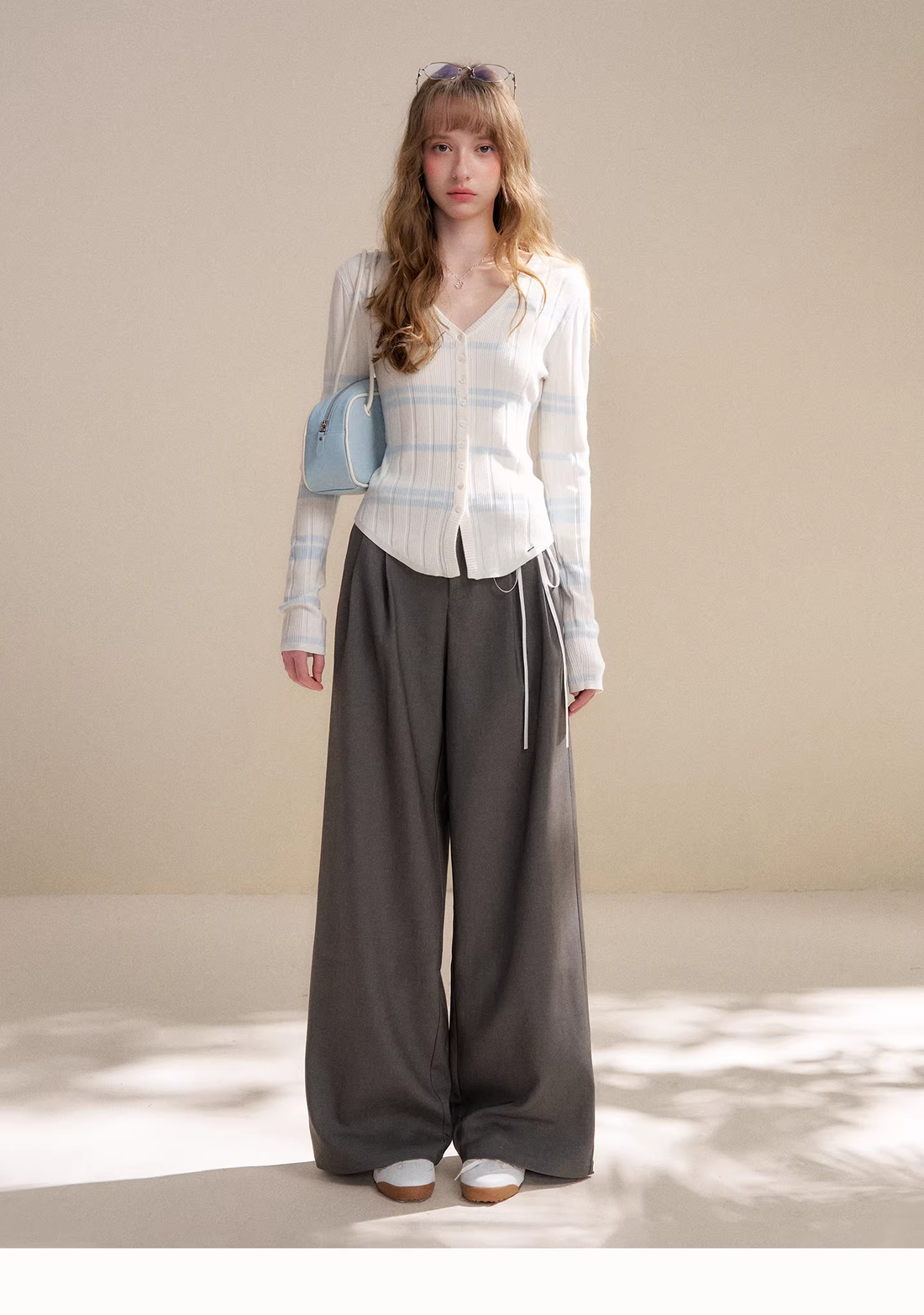 Kroche KP8076 Hollow lace patchwork top