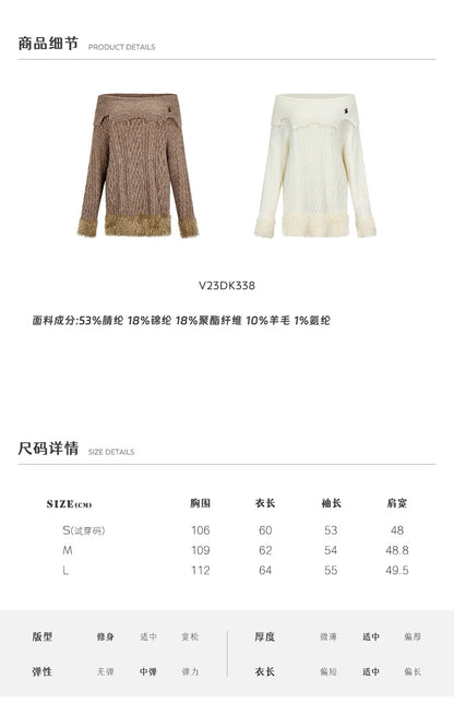 VIA PITTI V23DK338Pitti off-shoulder sweater
