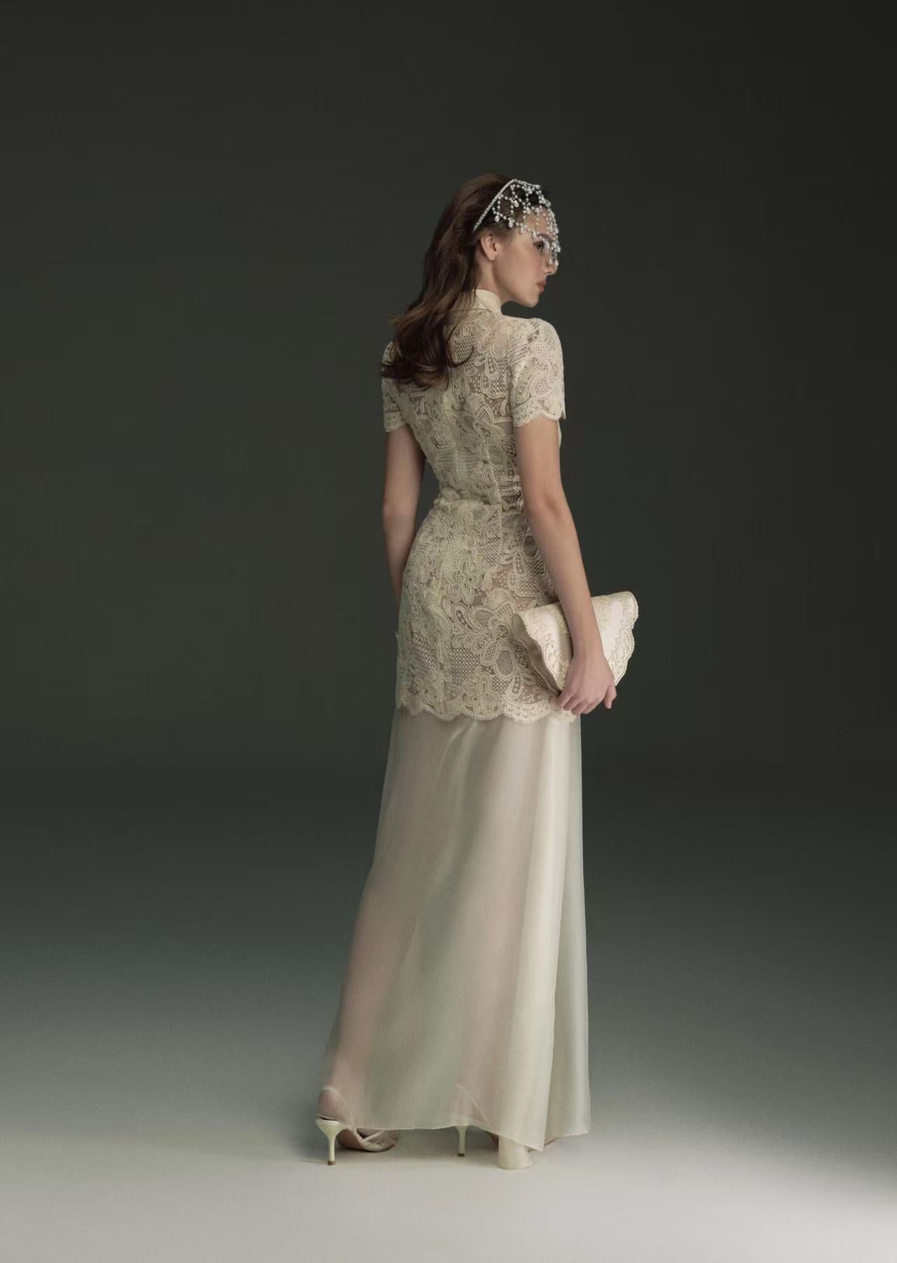 Oia Lacey Set Dress