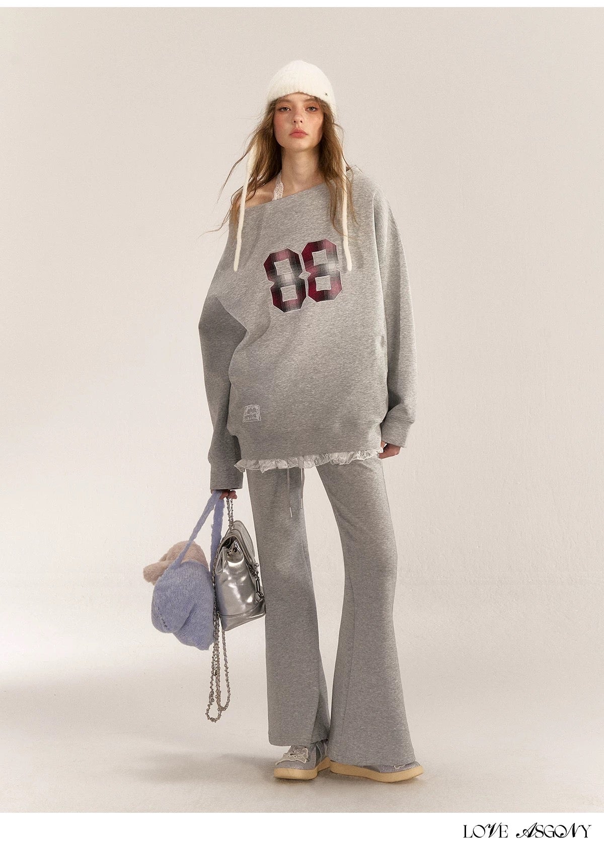 AsGony [Best Seller] ASG24541/24542 One-shoulder Set(2color)