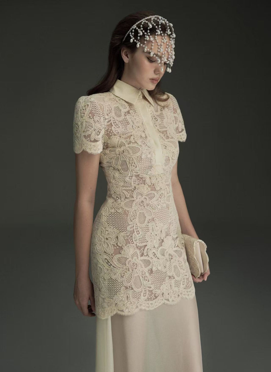 Oia Lacey Set Dress