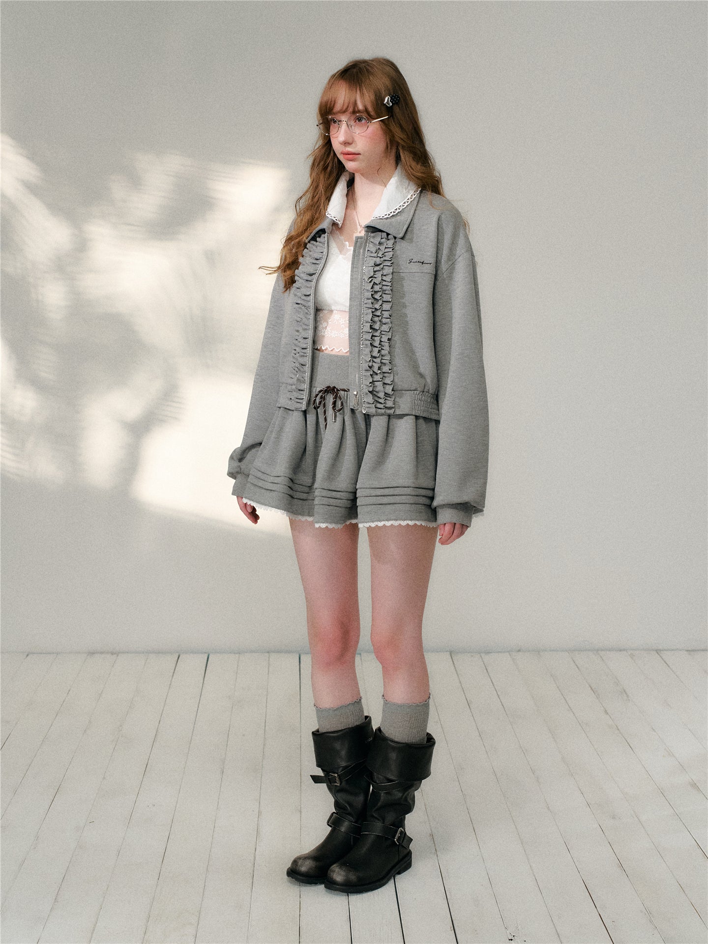 16DEWS 16D26102&amp;16D26103 Air layer short jacket jacket + skirt