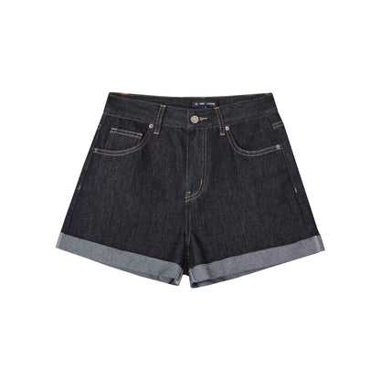 SOMESOWE S2508146 Original color rolled denim shorts