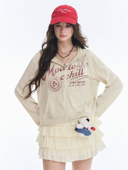 Asgony ASG26547 Layered A-Line Tiered Skirt