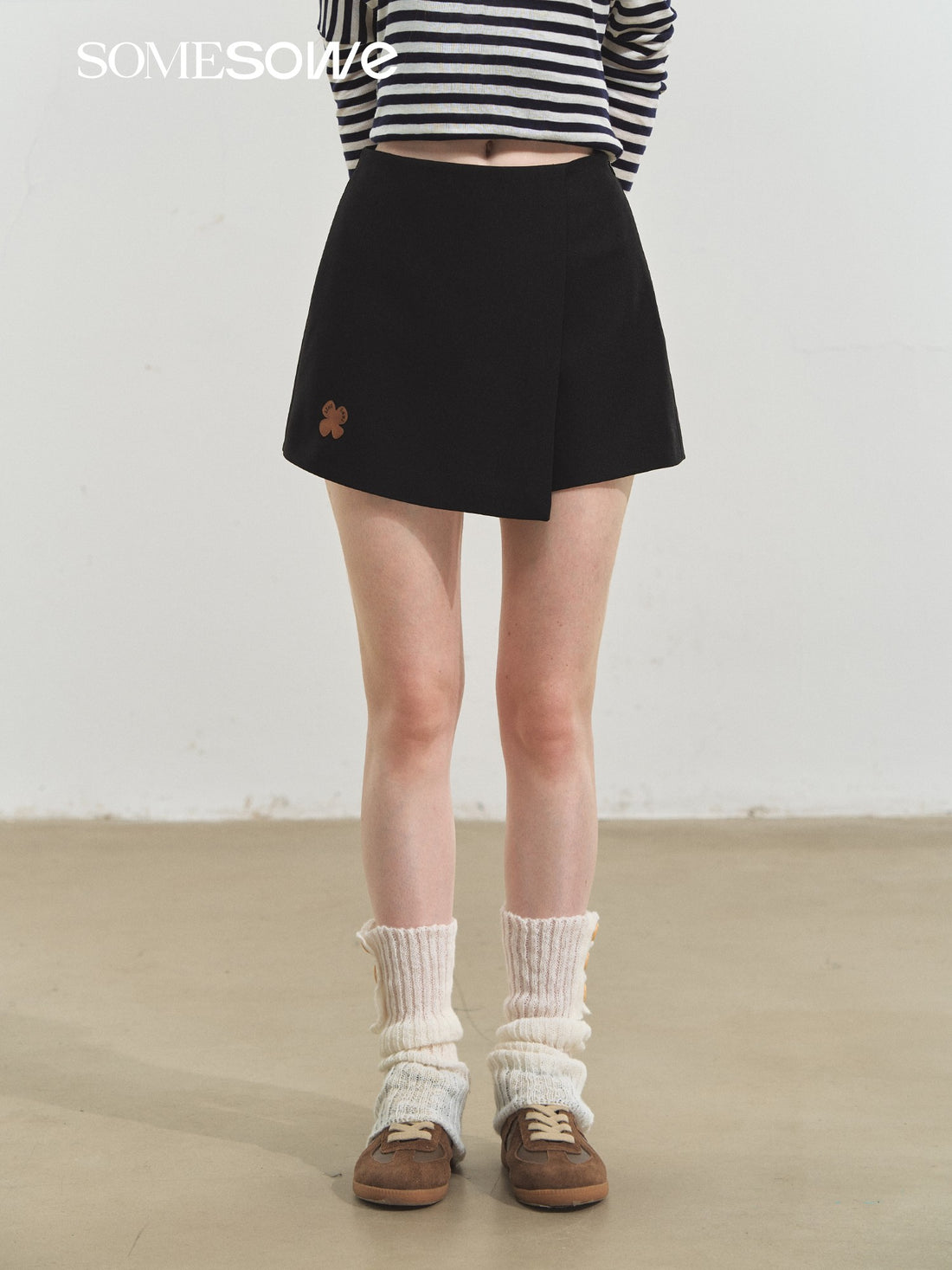 SOMESOWE S2508207 Fun flower fake two piece skort