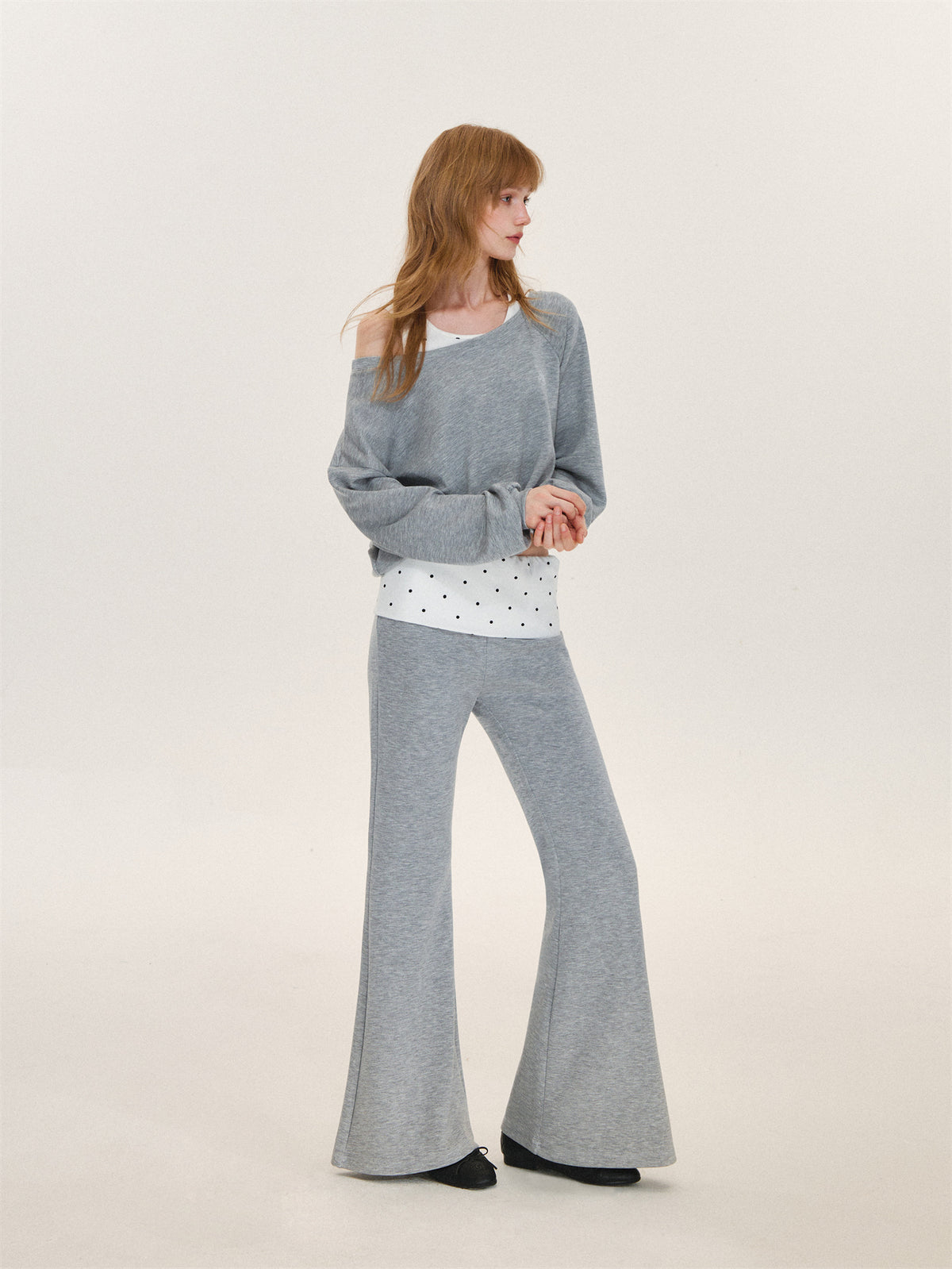 Asgony ASG26575&amp;ASG26576 Polka-Dot Casual Set
