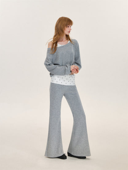 Asgony ASG26575&amp;ASG26576 Polka-Dot Casual Set