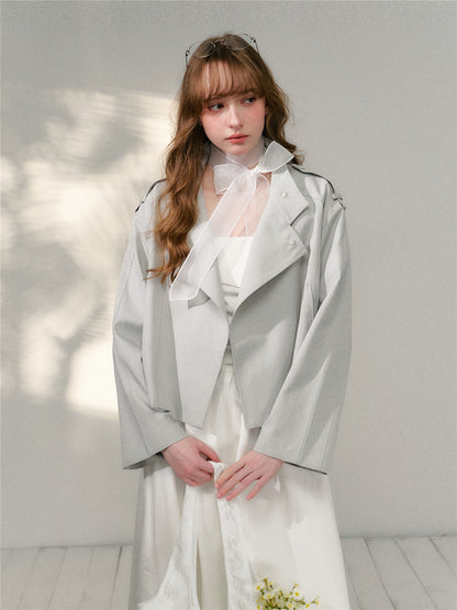 16DEWS 16D26127 Short loose windbreaker jacket