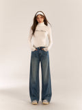 AsGony ASG24577 Loose Straight Jeans