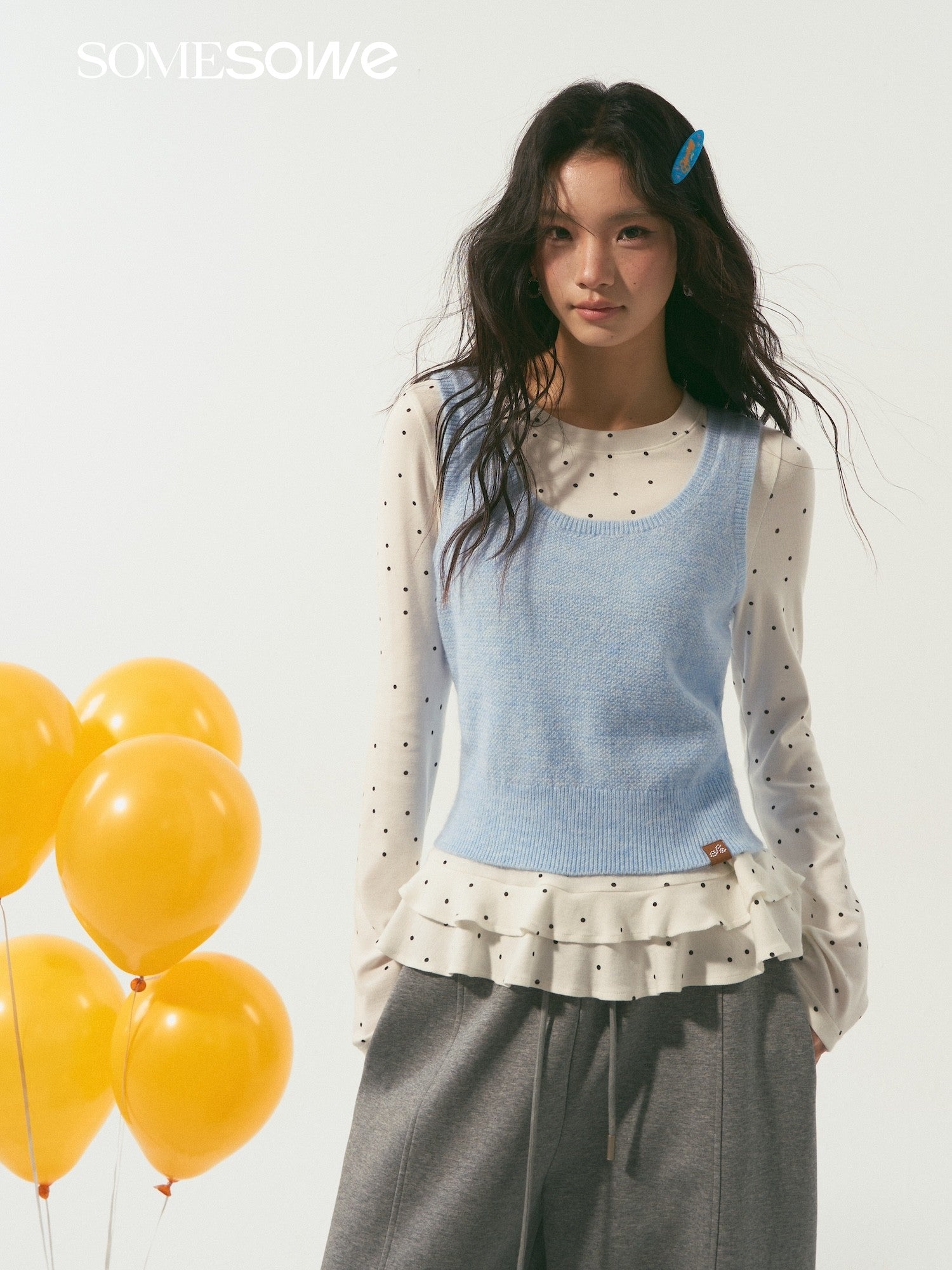 SOMESOWE S2509008 Two-piece knitted vest set