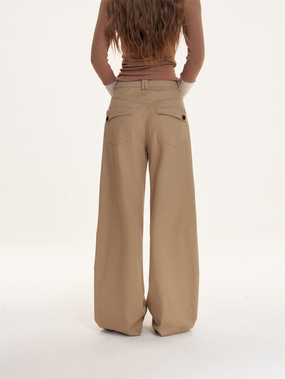 16DEWS 16D25436 Loose hanging curved knife work pants