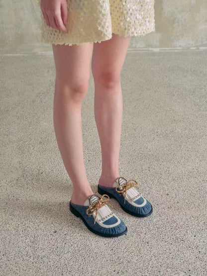 SugarSu Retro casual Boken slippers (3color)