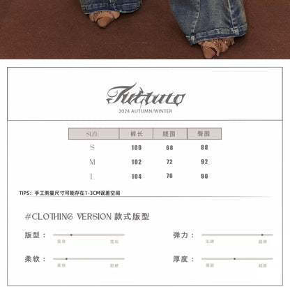 Tut tuto Embroidered bell-bottom jeans