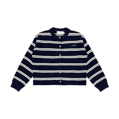 AsGony ASG24572 Stripe Cardigan(2color)