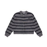 AsGony ASG24572 Stripe Cardigan(2color)