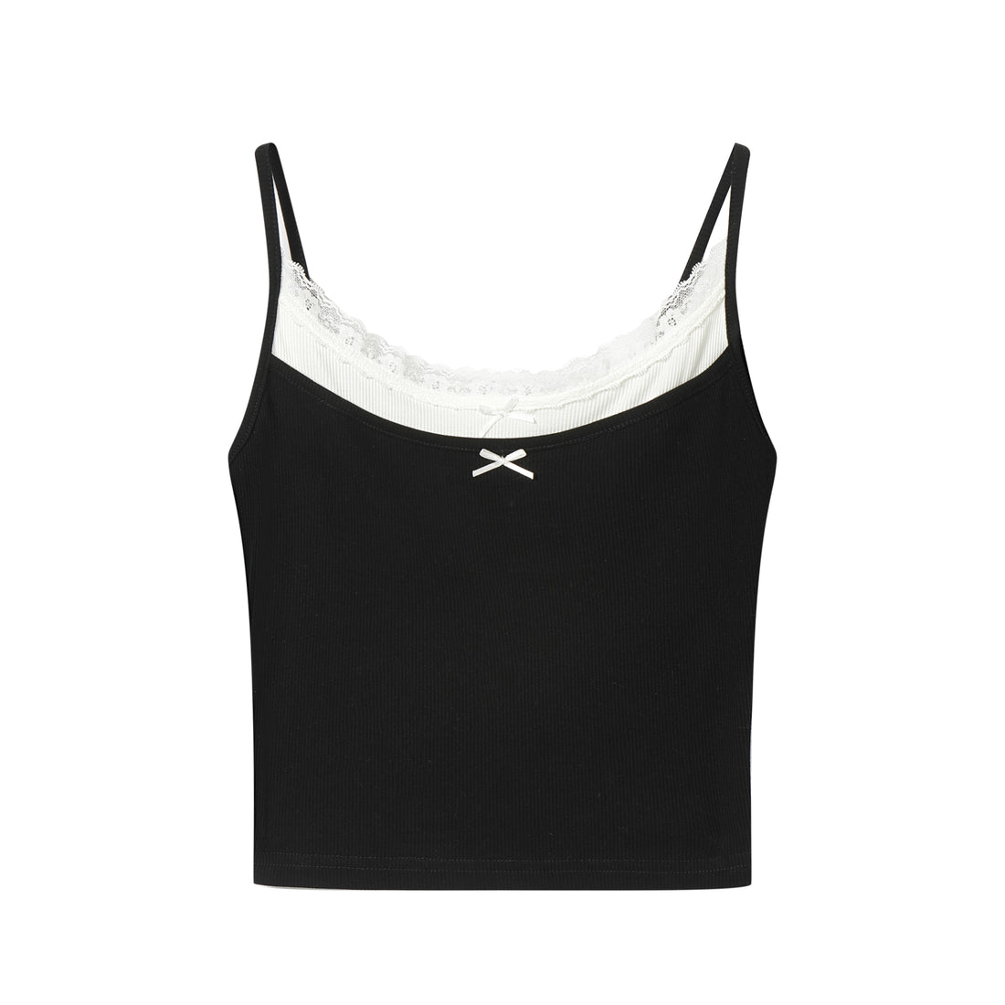 AsGony ASG24719 Fake two piece bow tie camisole