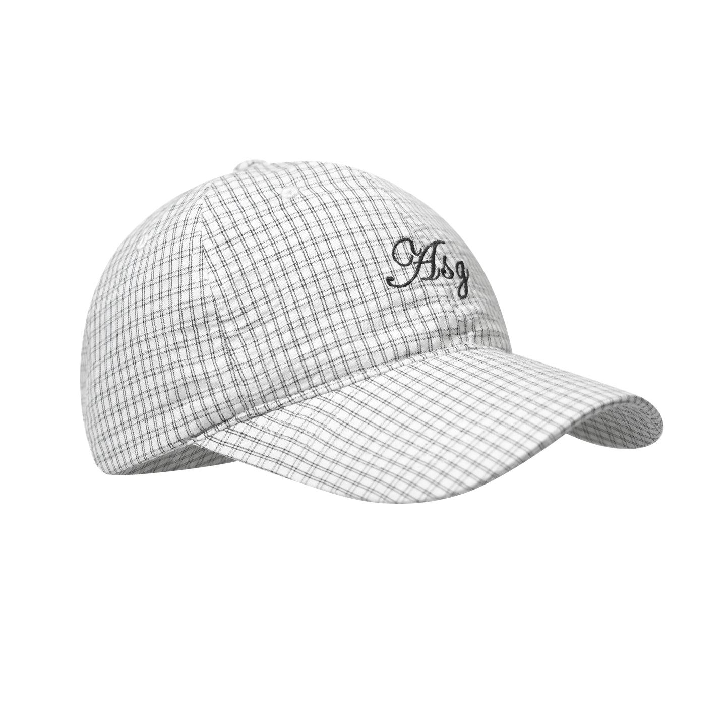 AsGony ASG25097 Casual embroidered checkered duckbill cap