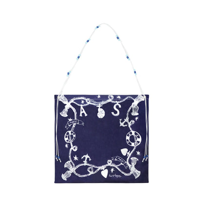 AsGony ASG25248 Holiday style beaded printed bag