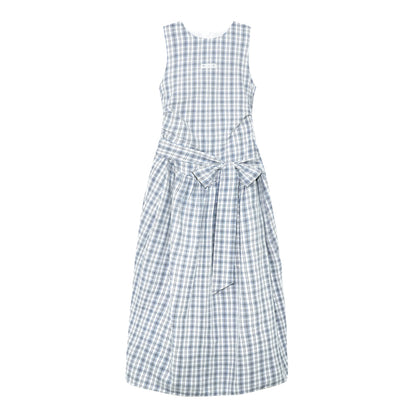 AsGony ASG25259 Plaid strap vest dress