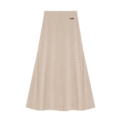 AsGony ASG25373 Elastic knitted fishtail long skirt