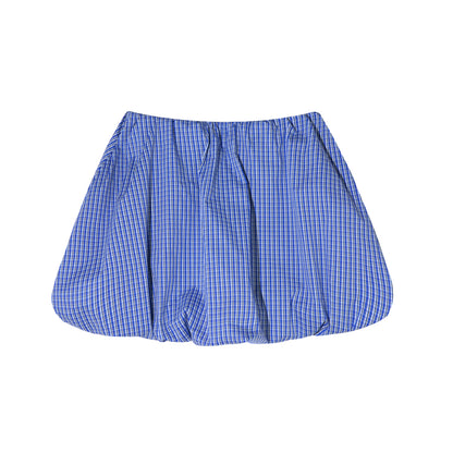 AsGony ASG25384&amp;ASG25385&amp;ASG25386 Plaid fake two-piece casual sports set