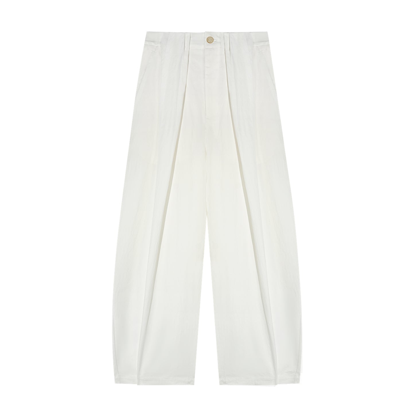 AsGony ASG26006 Pleated waist curved blade wide-leg suit pants