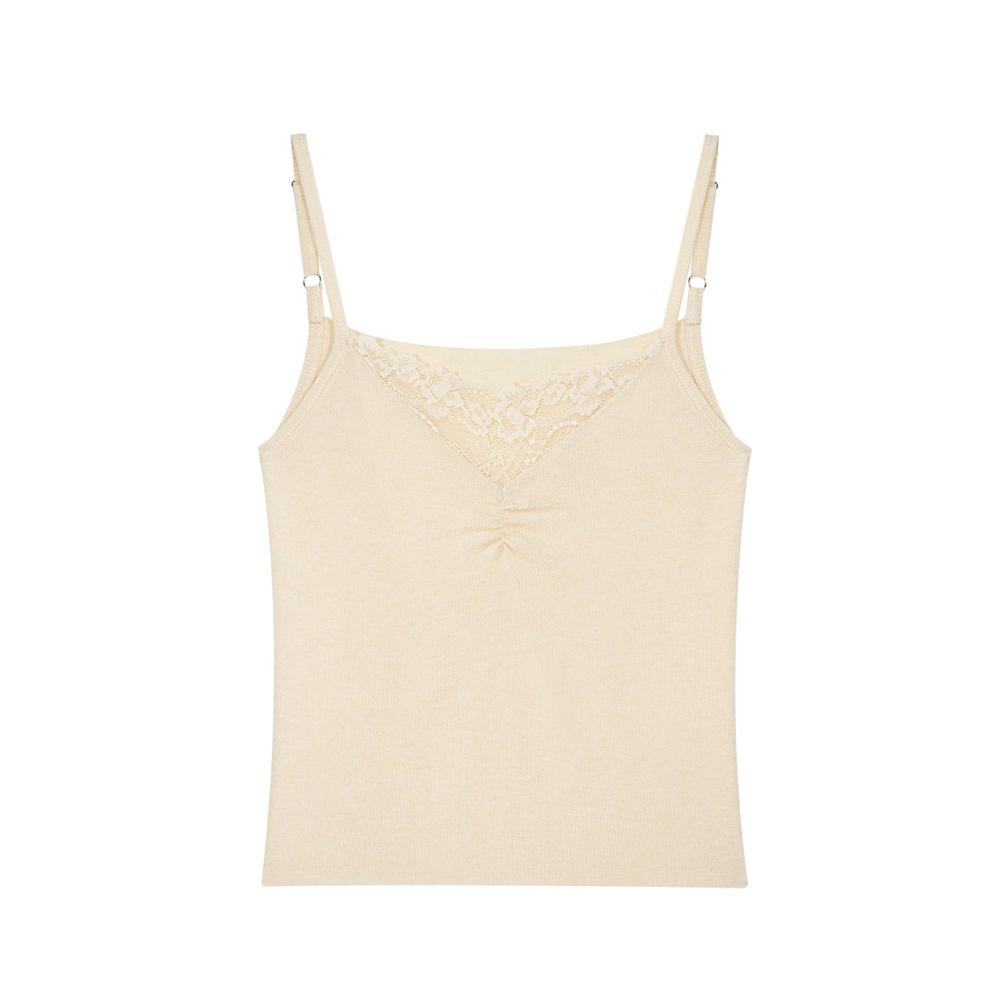 Asgony ASG26534 Solid Knit Long-Sleeve Cropped Cardigan+Knit Camisole