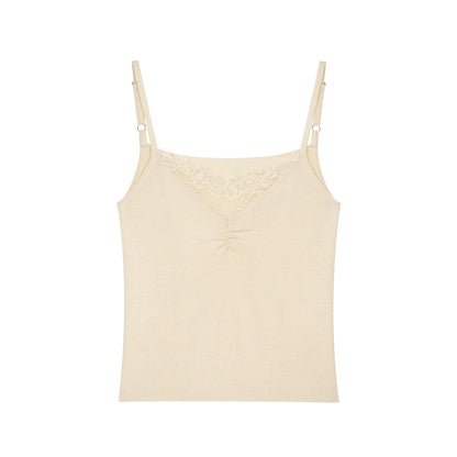 Asgony ASG26534 Solid Knit Long-Sleeve Cropped Cardigan+Knit Camisole