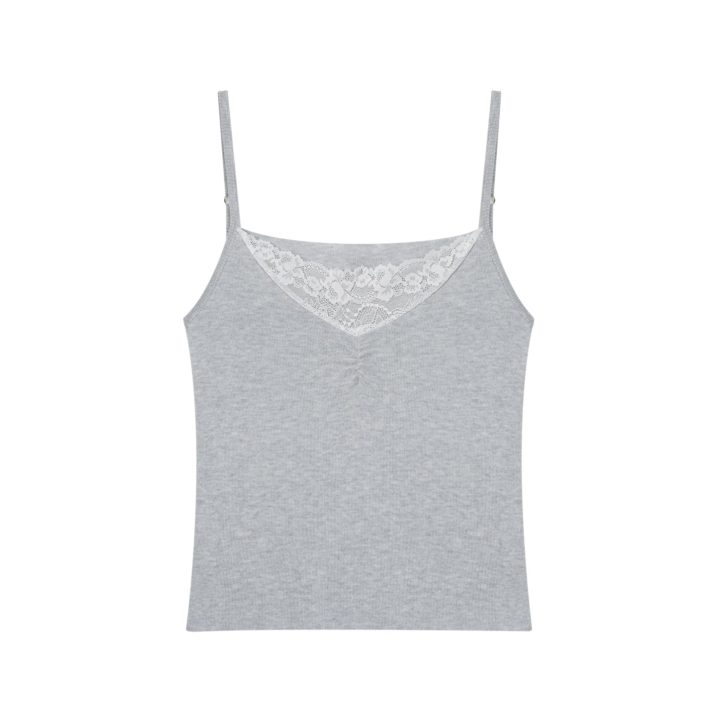 Asgony ASG26534 Solid Knit Long-Sleeve Cropped Cardigan+Knit Camisole