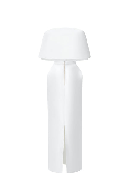 Calista MARCELE Square-neck Maxi Dress with Cape