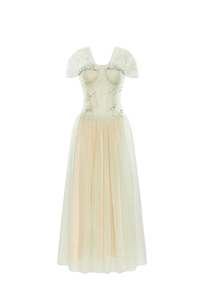 Calista MIRELLE Off-shoulder Maxi Dress