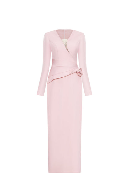 Calista VELISSE Long-sleeve Bodycon Midi Dress