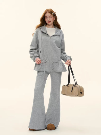 AsGony ASG25581 Ruffle Hoodie Set(SEPERATE)