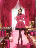 GUO JINGYI rose pink bubble suit (separate)