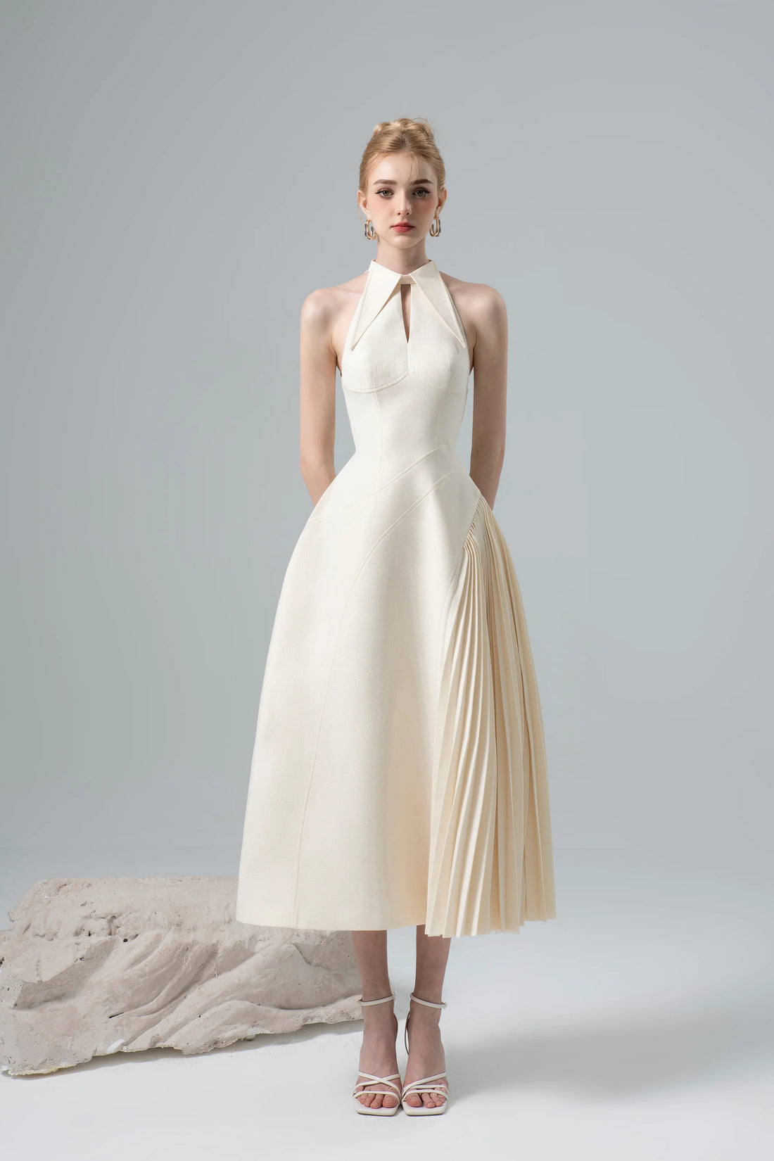 CICI Sale Charlene Halterneck Midi Dress